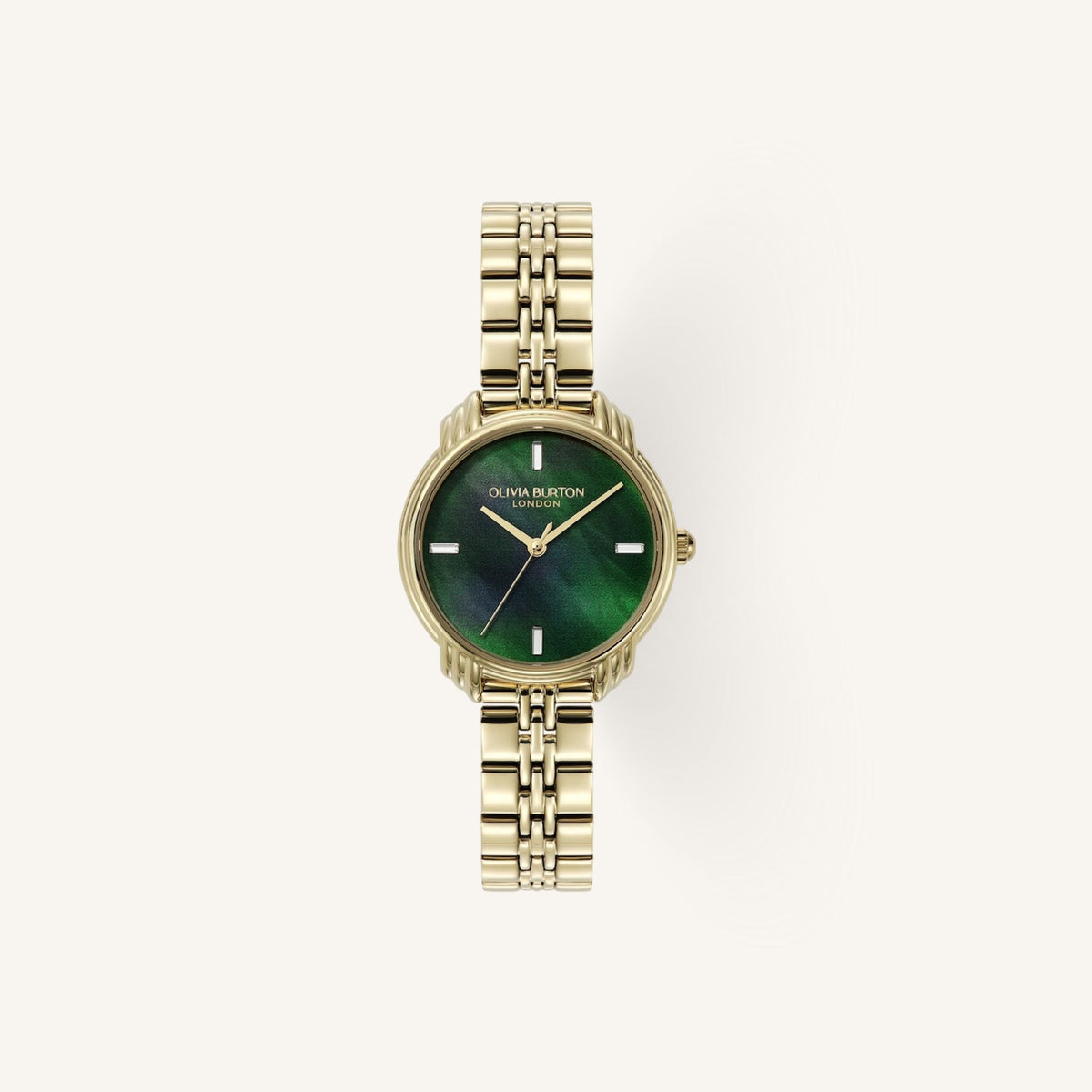 Olivia Burton Art Deco 2.0 Ladies Watch of Gold Stainless Steel/Bracelet, 30mm, 24000294