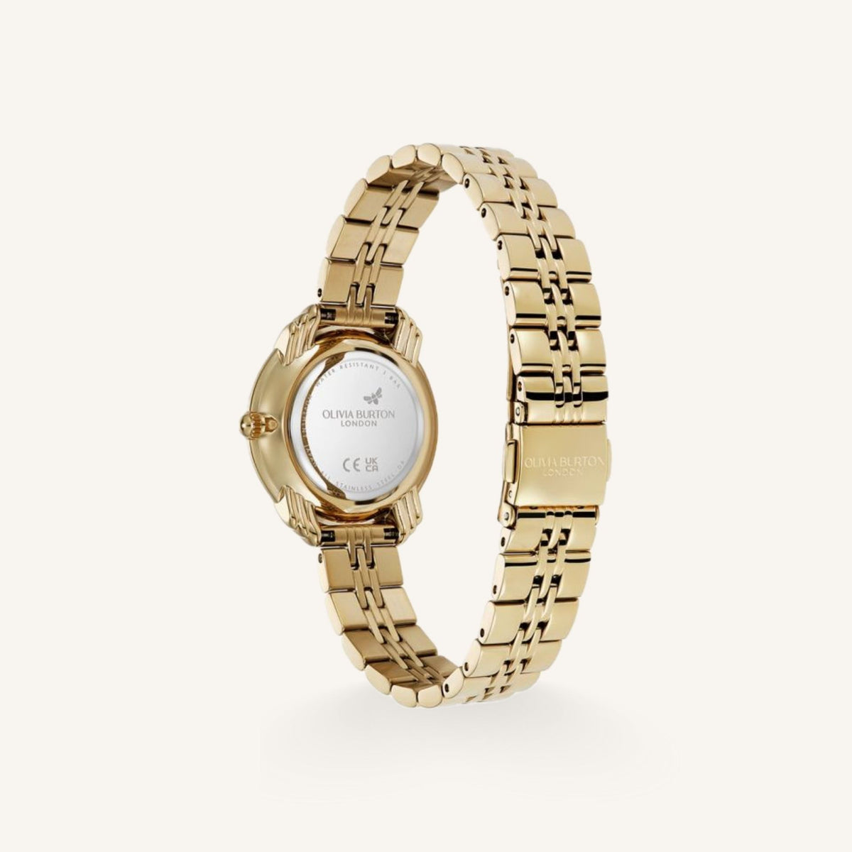 Olivia Burton Art Deco 2.0 Ladies Watch of Gold Stainless Steel/Bracelet, 30mm, 24000294