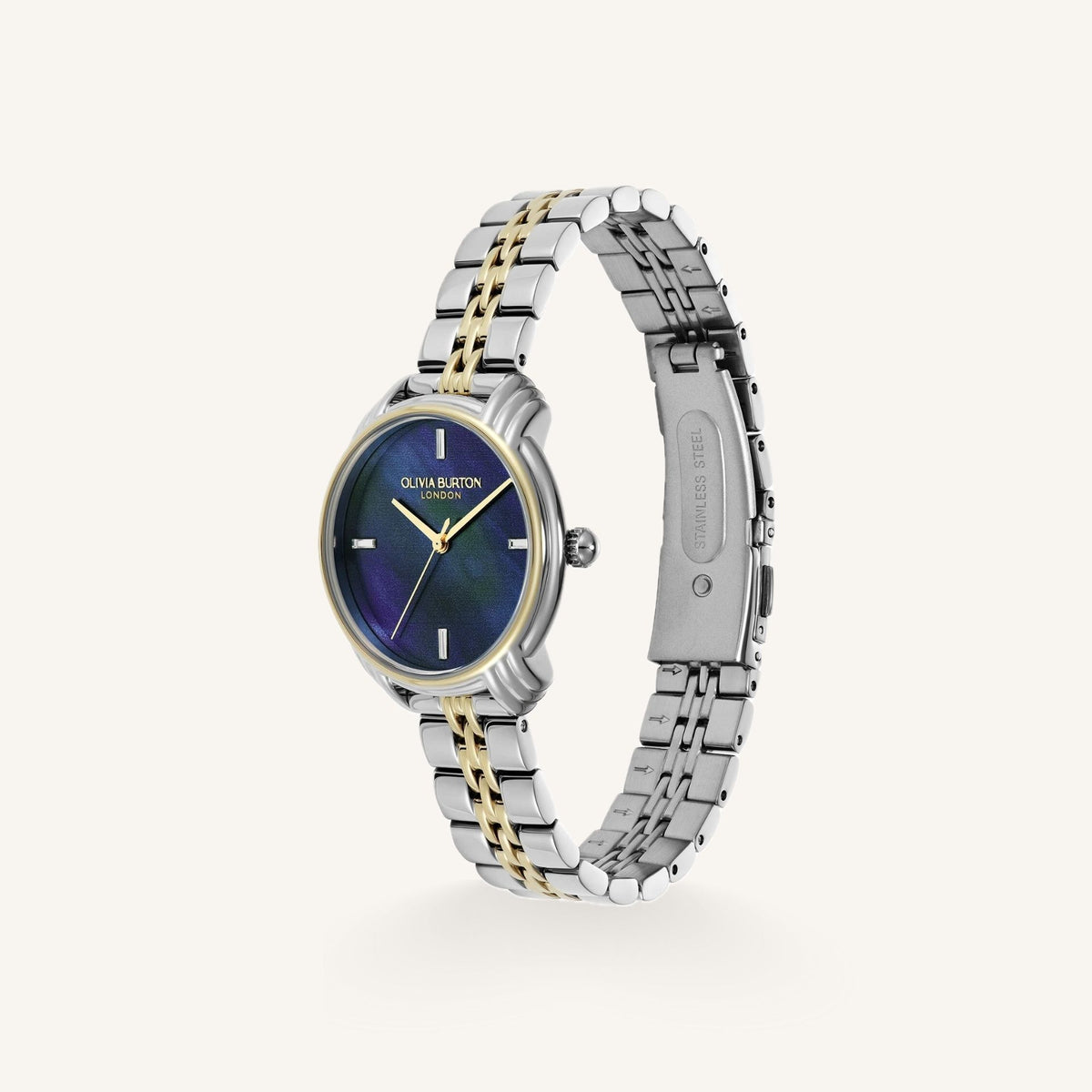 Olivia Burton Art Deco 2.0 Ladies Watch of Two Tone Stainless Steel/Bracelet, 30mm, 24000296