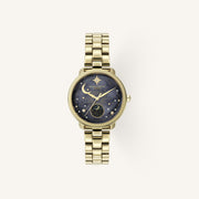 Olivia Burton Celestial (Moonphase) Ladies Watch of Gold Stainless Steel/Bracelet, 34mm, 24000298