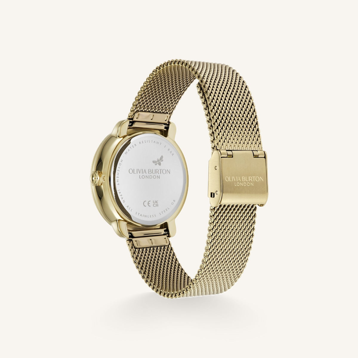 Olivia Burton Celestial (Moonphase) Ladies Watch of Gold Stainless Steel/Mesh Bracelet, 34mm, 24000299