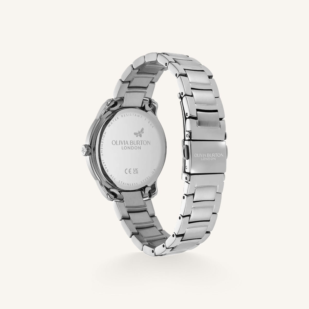 Olivia Burton Modern Classics Colourwave Ladies Watch of Silver Stainless Steel/Bracelet, 36mm, 24000318
