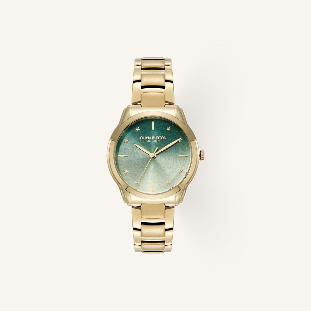 Olivia Burton Modern Classics Colourwave Ladies Watch of Gold Stainless Steel/Bracelet, 36mm, 24000319