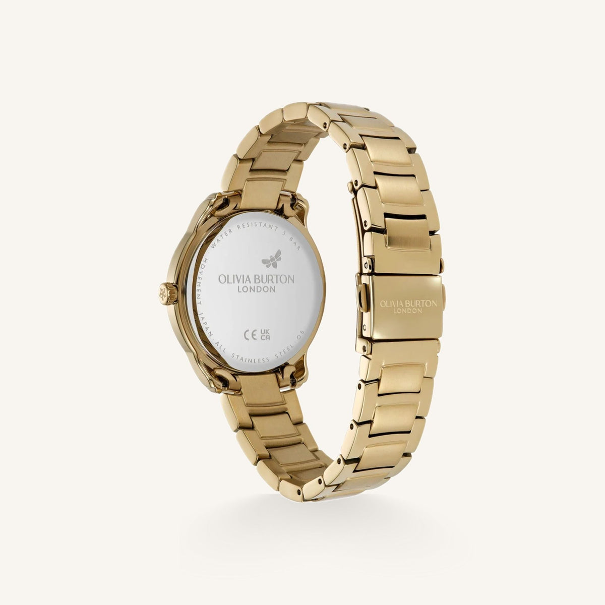 Olivia Burton Modern Classics Colourwave Ladies Watch of Gold Stainless Steel/Bracelet, 36mm, 24000319