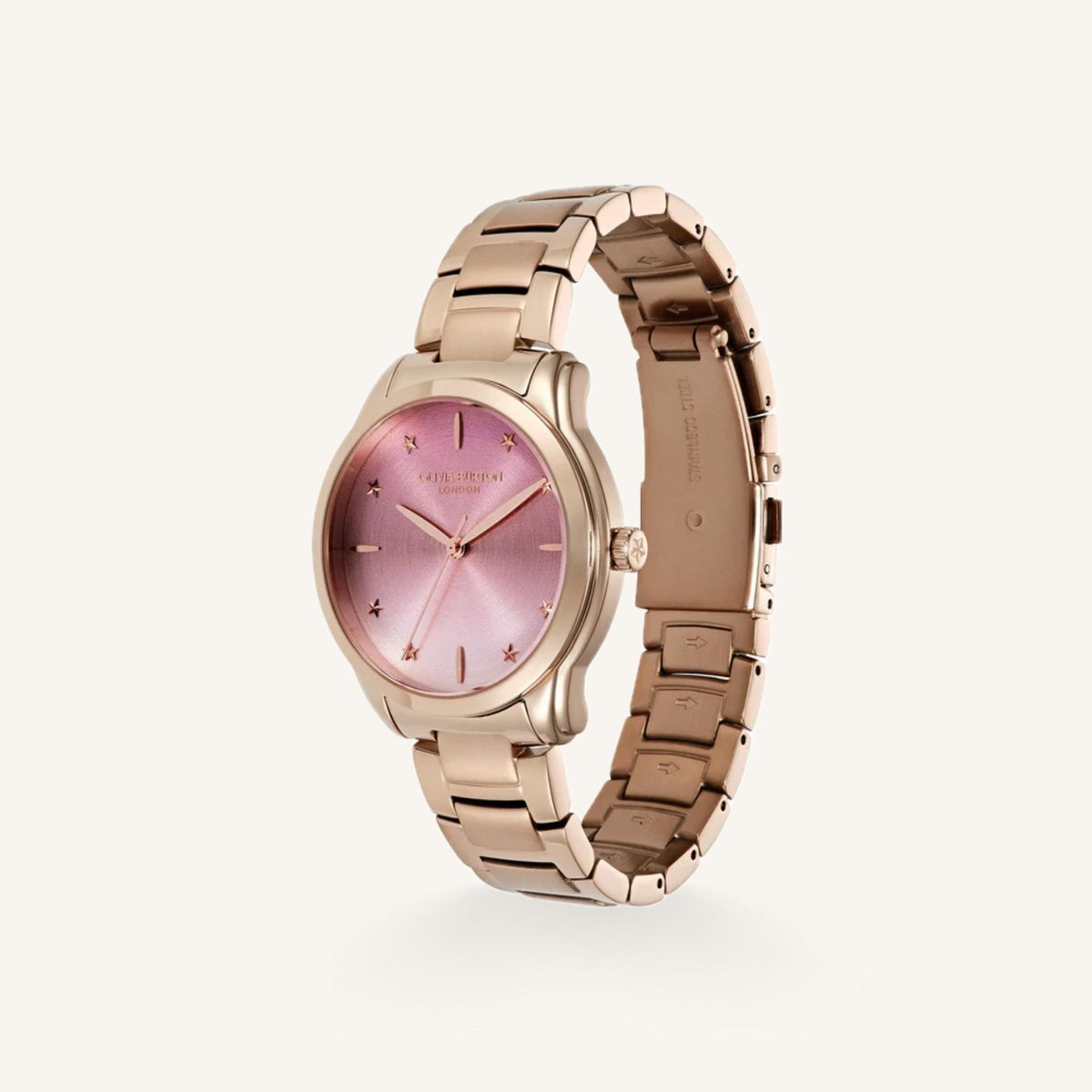 Olivia Burton Classic Ladies Watch of Rose Gold Stainless Steel/Bracelet, 36mm, 24000320