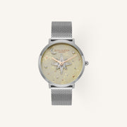 Olivia Burton Celestial Nova Ladies Watch of Silver Stainless Steel/Mesh Bracelet, 35mm, 24000322