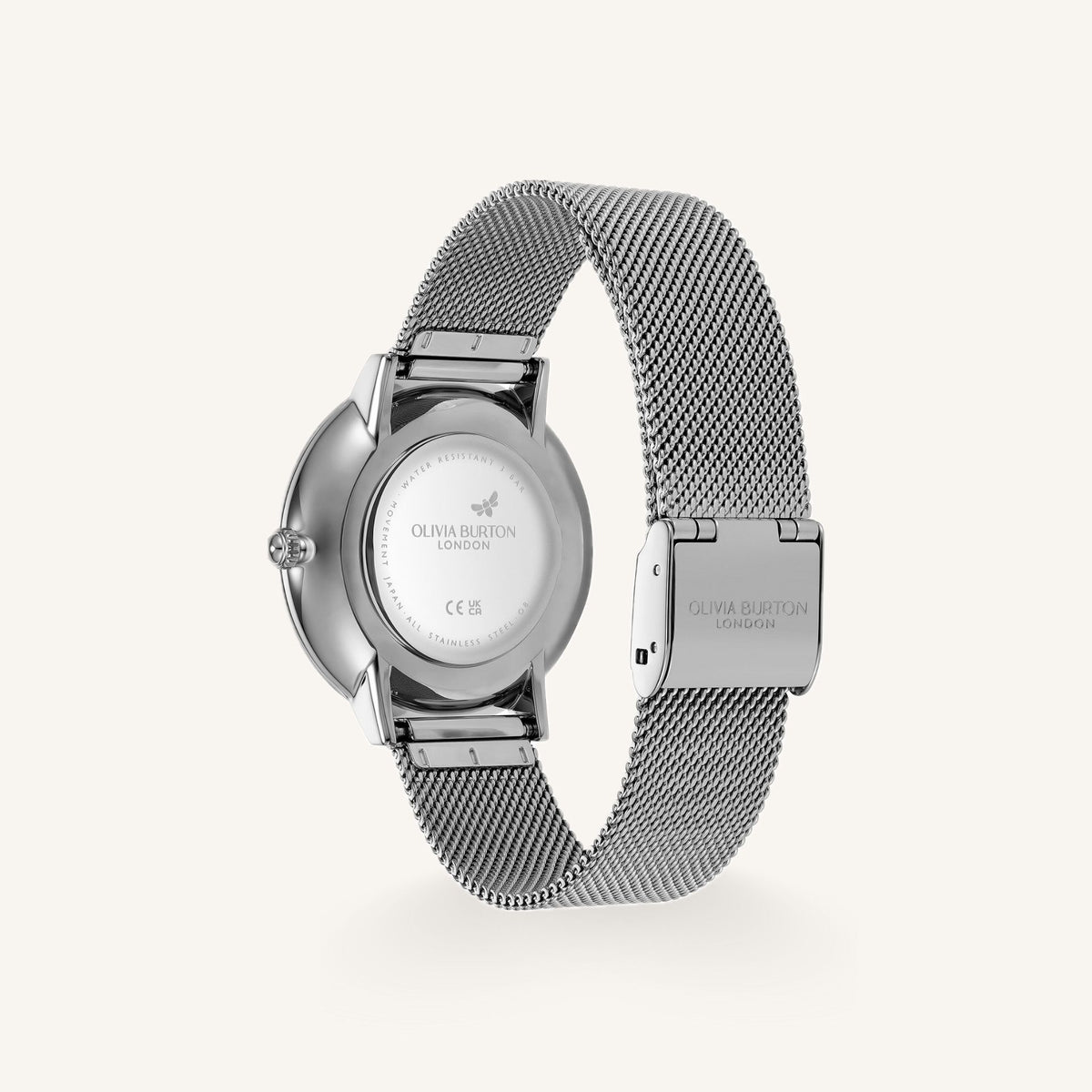 Olivia Burton Celestial Nova Ladies Watch of Silver Stainless Steel/Mesh Bracelet, 35mm, 24000322