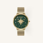 Olivia Burton Celestial Nova Ladies Watch of Gold Stainless Steel/Mesh Bracelet, 35mm, 24000323