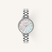 Olivia Burton Captivate (Classic) Ladies Watch of Silver Stainless Steel/Bracelet, 34mm, 24000346