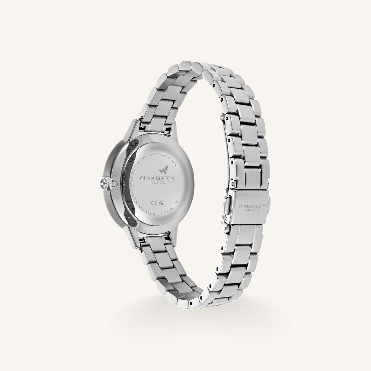 Olivia Burton Captivate (Classic) Ladies Watch of Silver Stainless Steel/Bracelet, 34mm, 24000346
