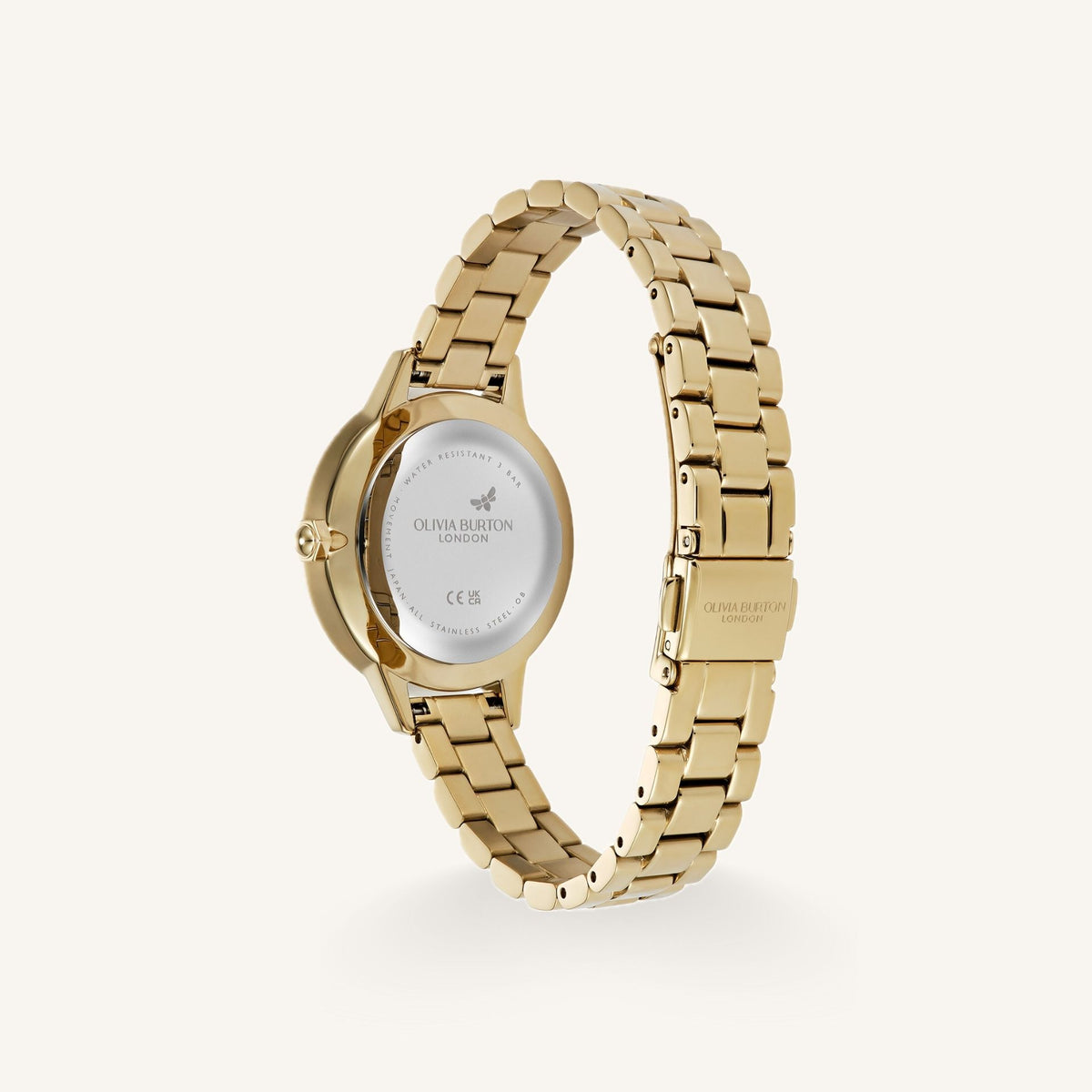 Olivia Burton Captivate (Classic) Ladies Watch of Gold Stainless Steel/Bracelet, 34mm, 24000347