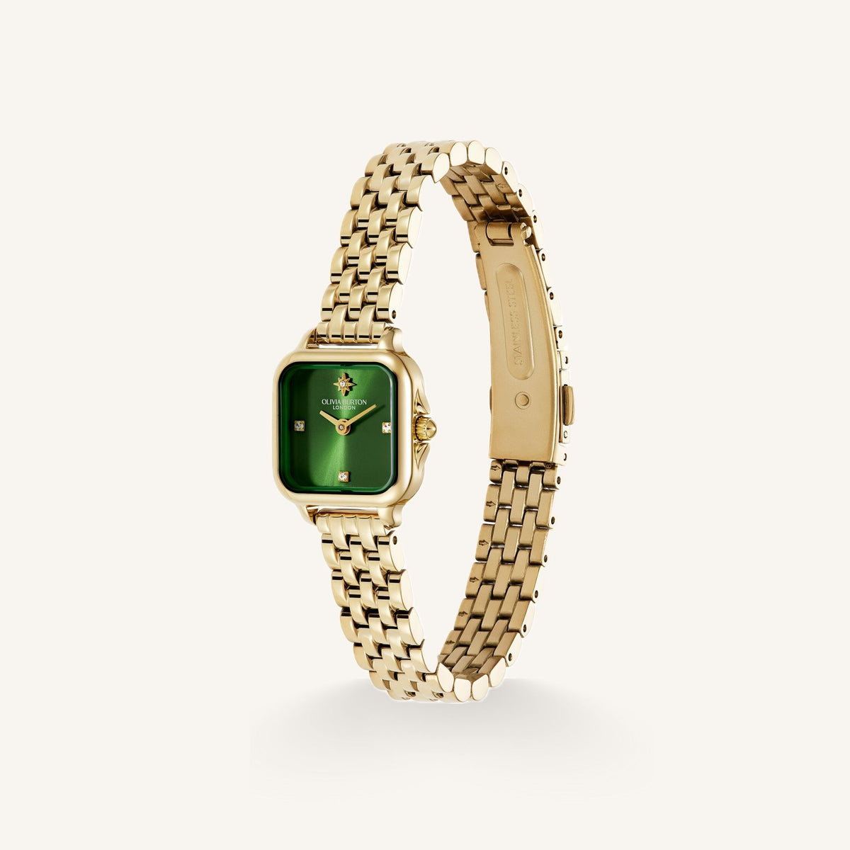 Olivia Burton Mini Grosvenor (Classic) Small Ladies Watch of Gold Stainless Steel/Bracelet, 20mm, 24000364
