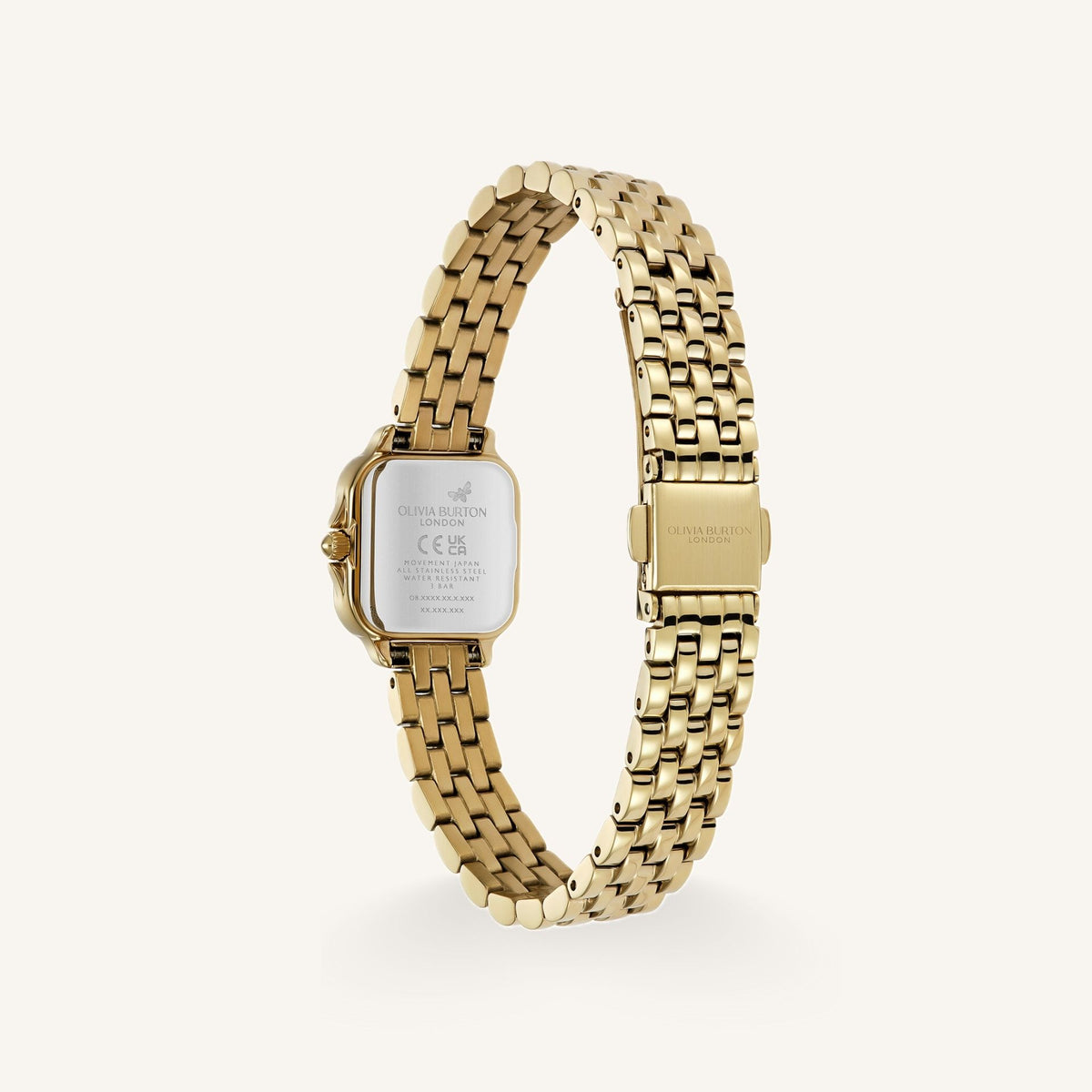 Olivia Burton Mini Grosvenor (Classic) Small Ladies Watch of Gold Stainless Steel/Bracelet, 20mm, 24000364