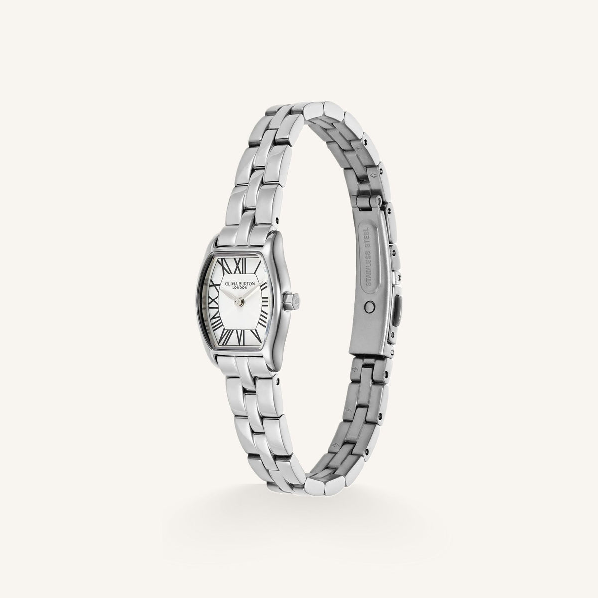 Olivia Burton Cambridge Ladies Watch of Silver Stainless Steel/Bracelet, 18mm, 24000389