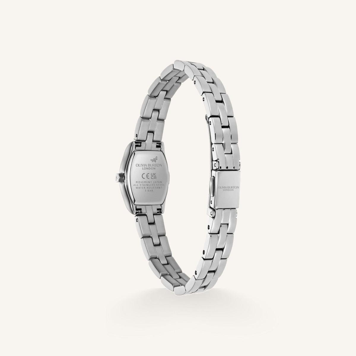 Olivia Burton Cambridge Ladies Watch of Silver Stainless Steel/Bracelet, 18mm, 24000389