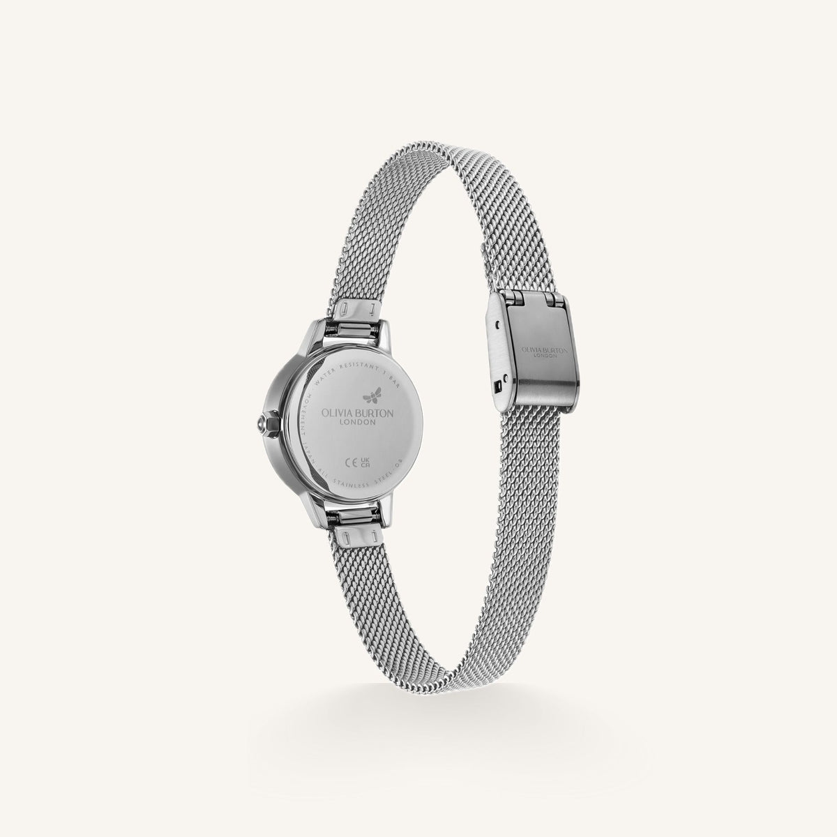 Olivia Burton Classic Mini Ladies Watch of Silver Stainless Steel/Mesh Bracelet, 23mm, OB16MN13