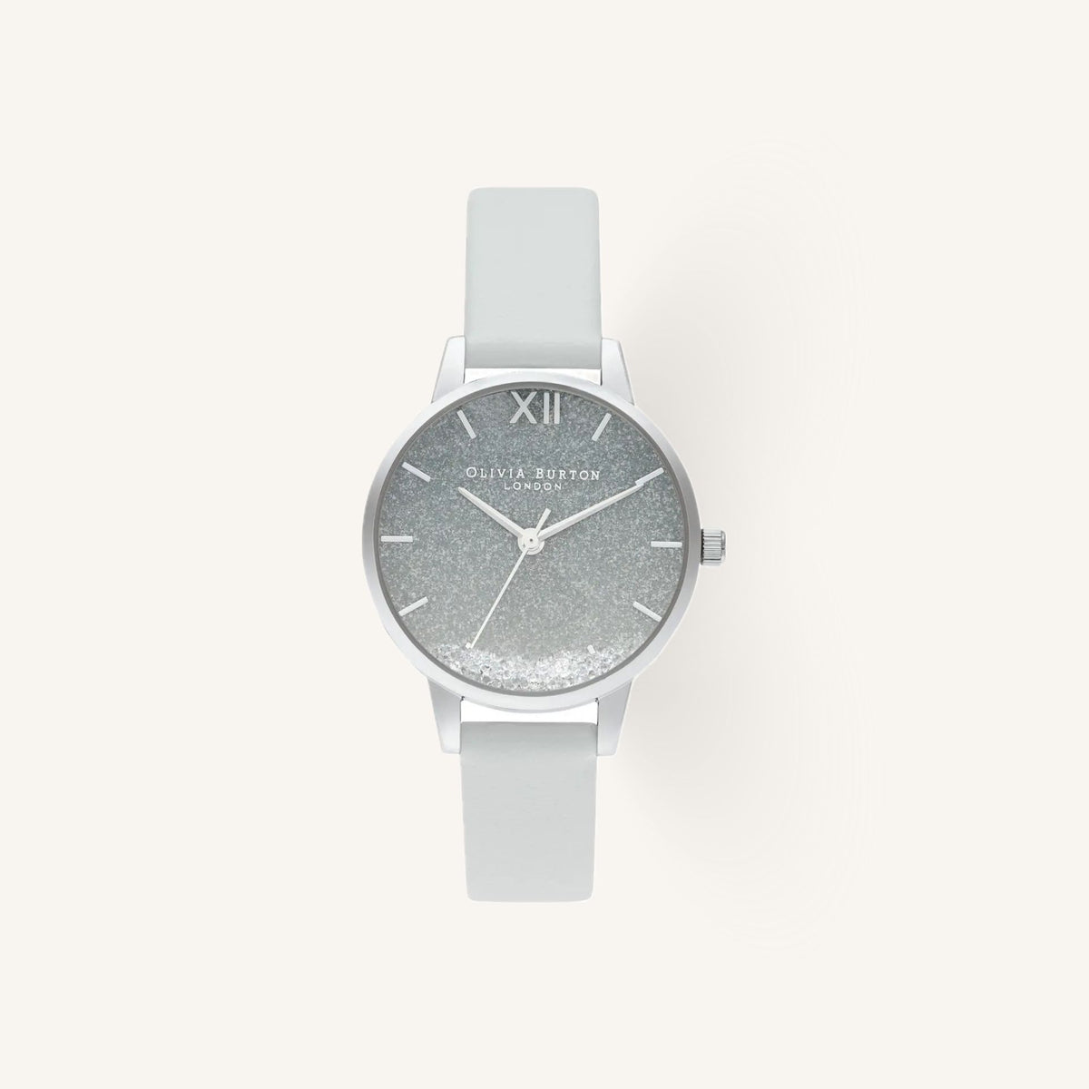 Olivia Burton Under the Sea Ladies Watch of Silver Stainless Steel/Leather Strap, 30mm, OB16US27