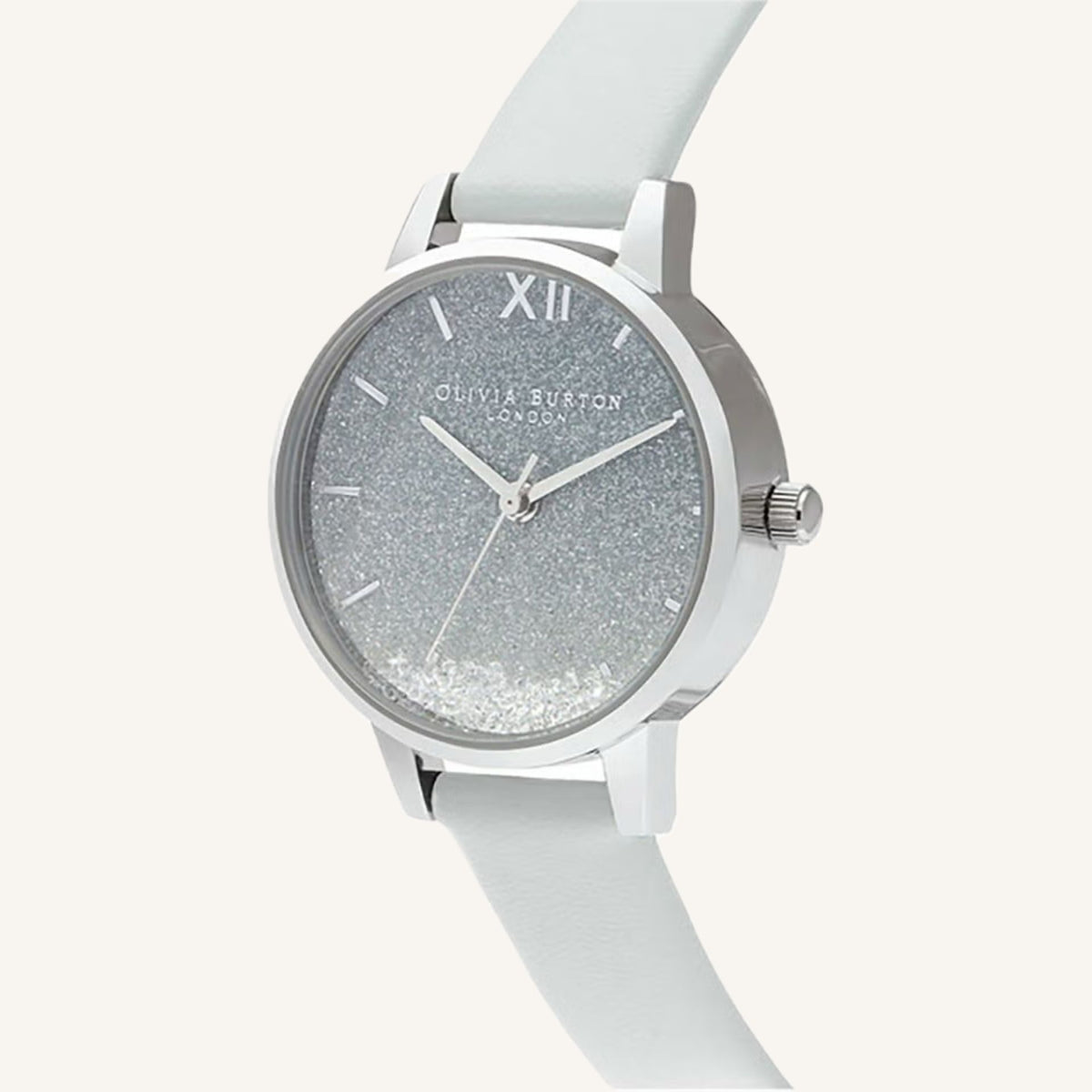 Olivia Burton Under the Sea Ladies Watch of Silver Stainless Steel/Leather Strap, 30mm, OB16US27