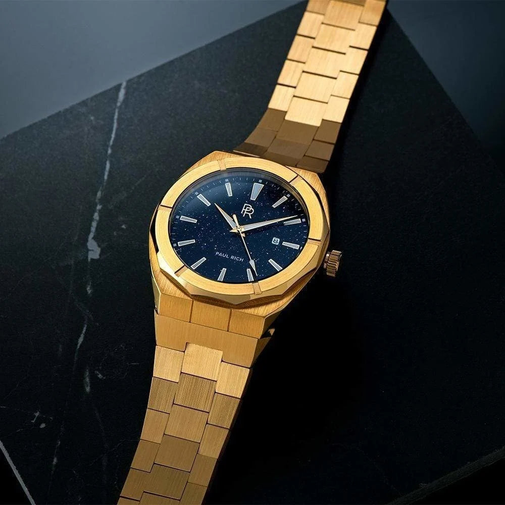 Paul Rich Star Dust Automatic Men's Watch of Gold Stainless Steel/Bracelet, 45mm