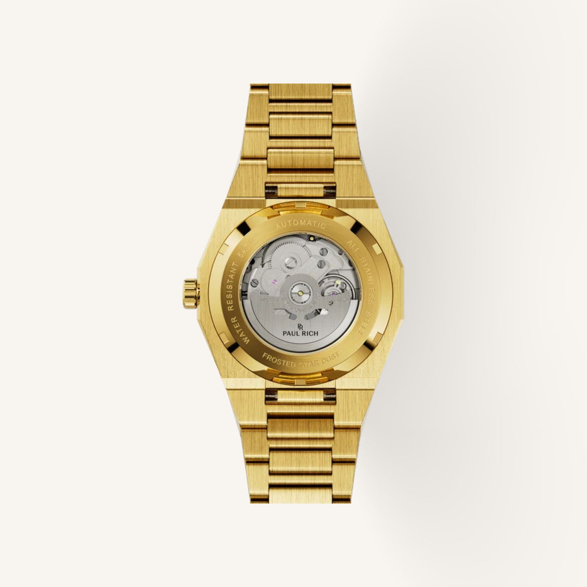 Paul Rich Star Dust Automatic Men's Watch of Gold Stainless Steel/Bracelet, 45mm
