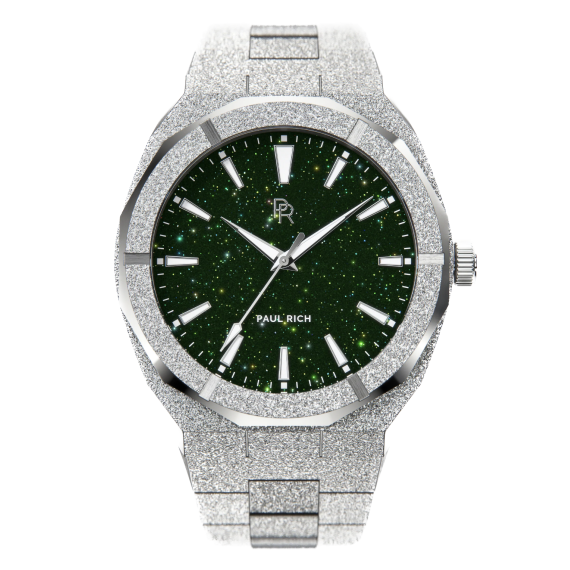 Paul Rich Watch Frosted Star Dust - Green Silver 42mm