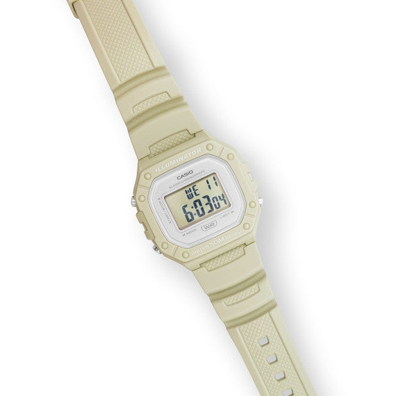 CASIO Watch Youth Digital W-218HC-8A - Beige