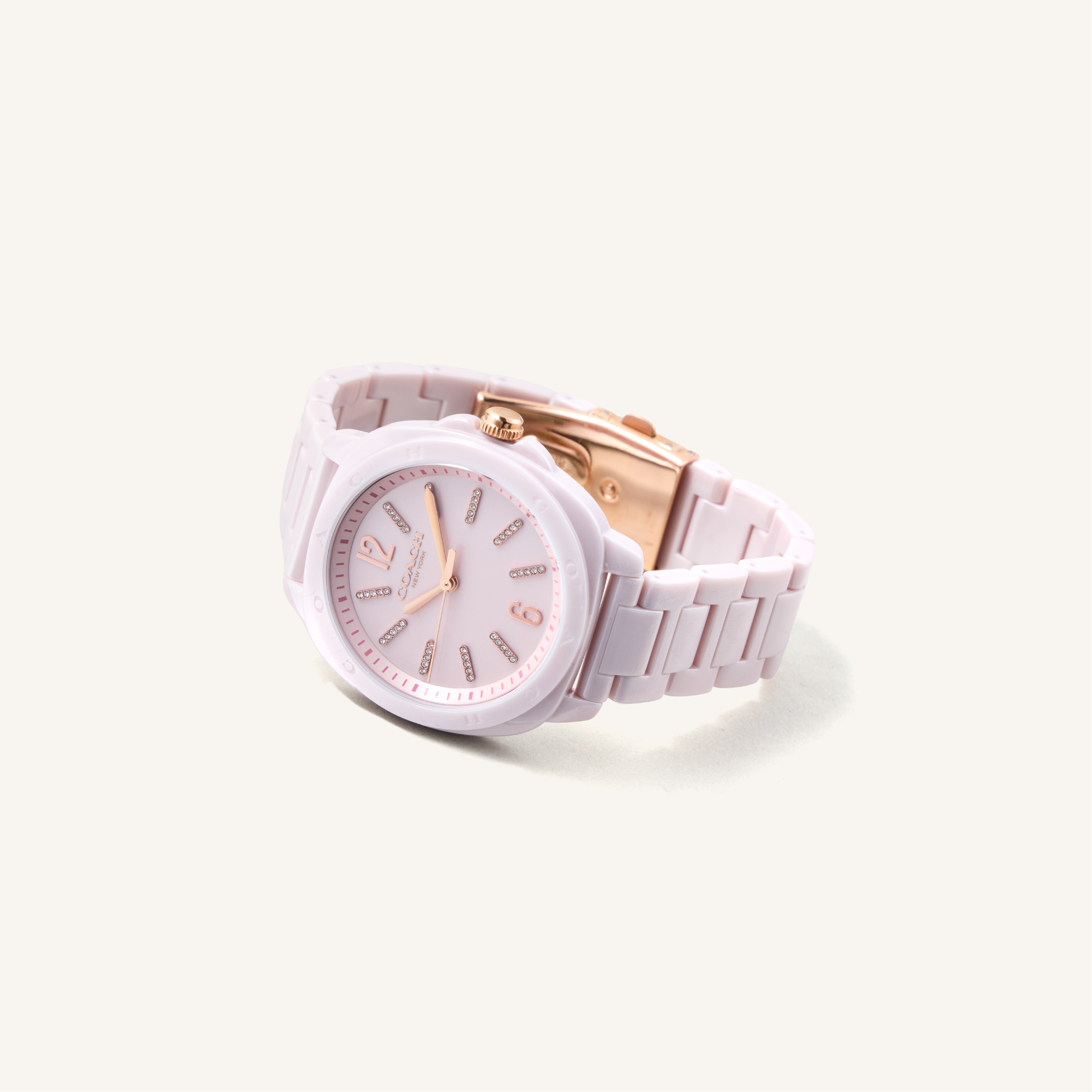 Coach Watch Kitt Pink & Crystal Markers 14504408