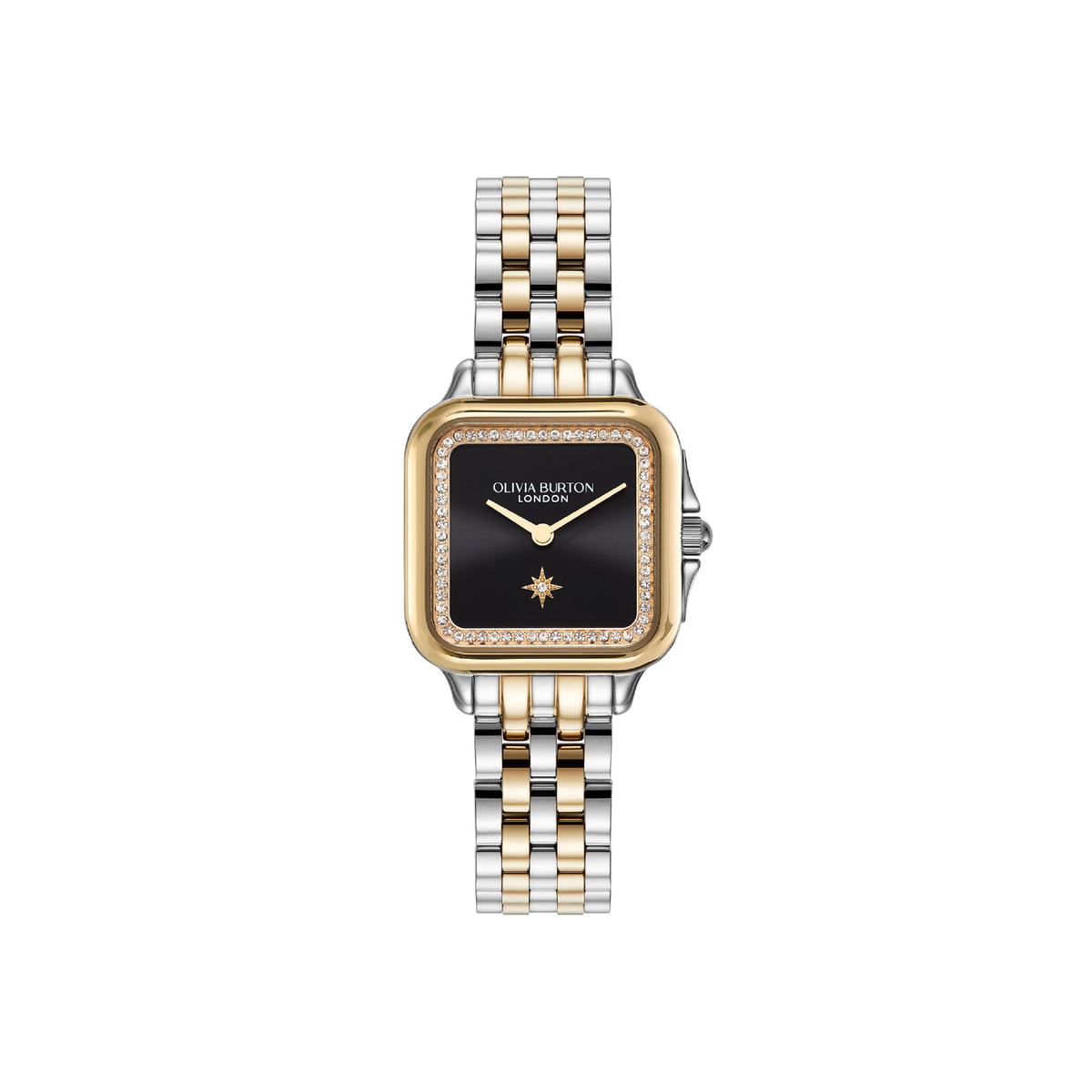 Olivia Burton Classic 28mm Grosvenor Black & Two Tone 