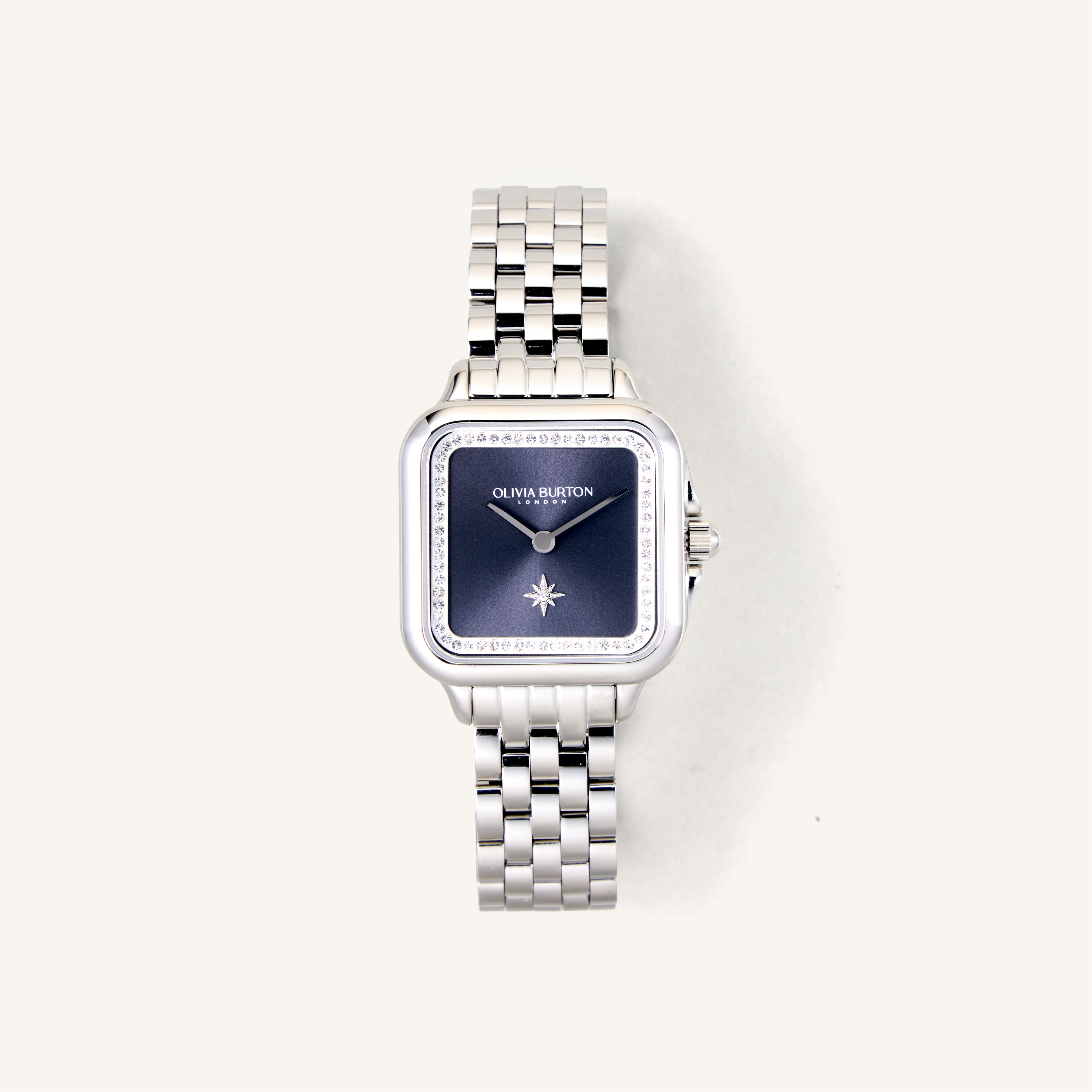 Olivia Burton Analoog kwartshorloge voor dames collectie Grove met Olivia Burton Analoog kwartshorloge voor dames collectie Grove met