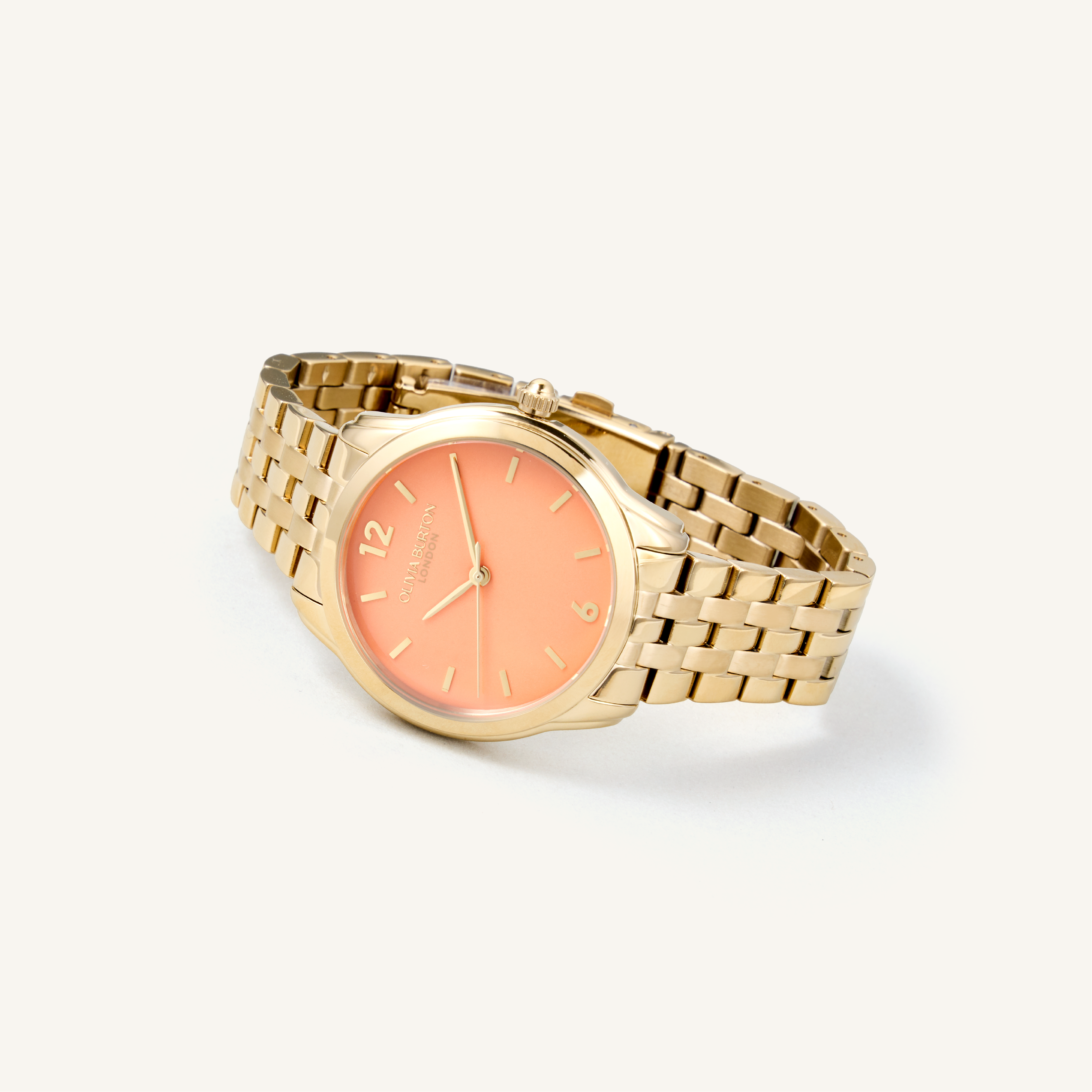 Olivia Burton Watch Classic Starlight Colour Sweet Mandarin & Gold Bracelet 24000158