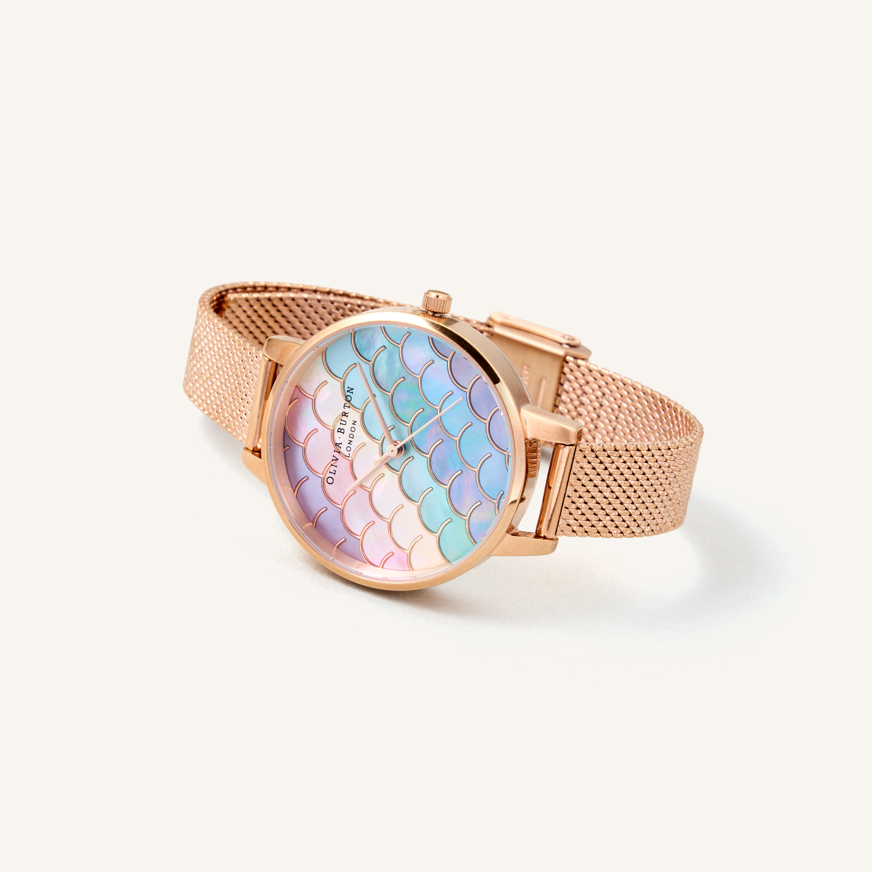 Olivia Burton Watch Under The Sea Ionic Plated Rose Gold Steel OB16US45