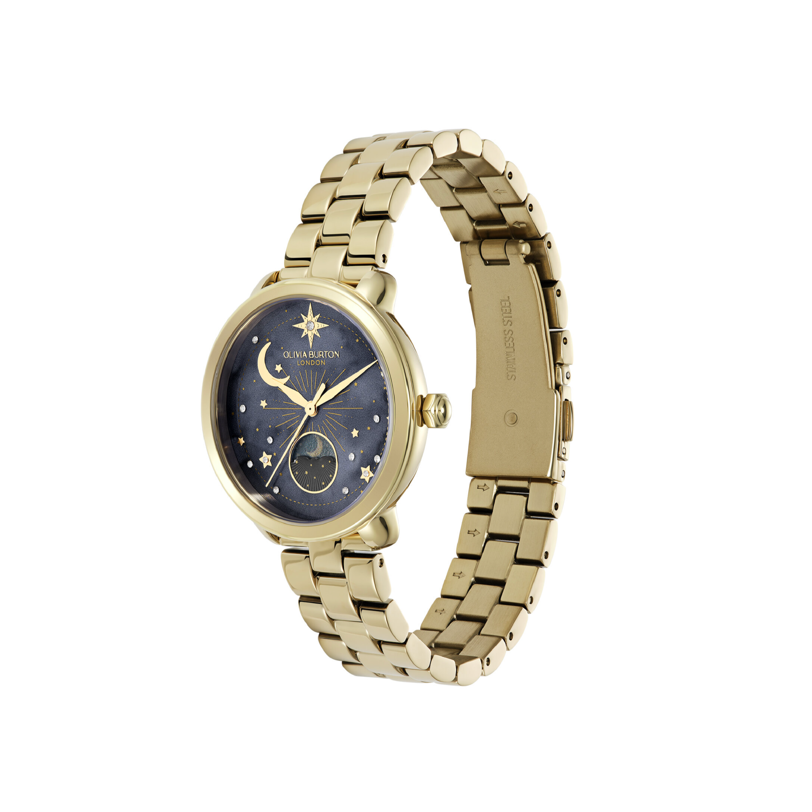 Olivia Burton Watch Art Deco Ionic Plated Gold Steel OB16DC02