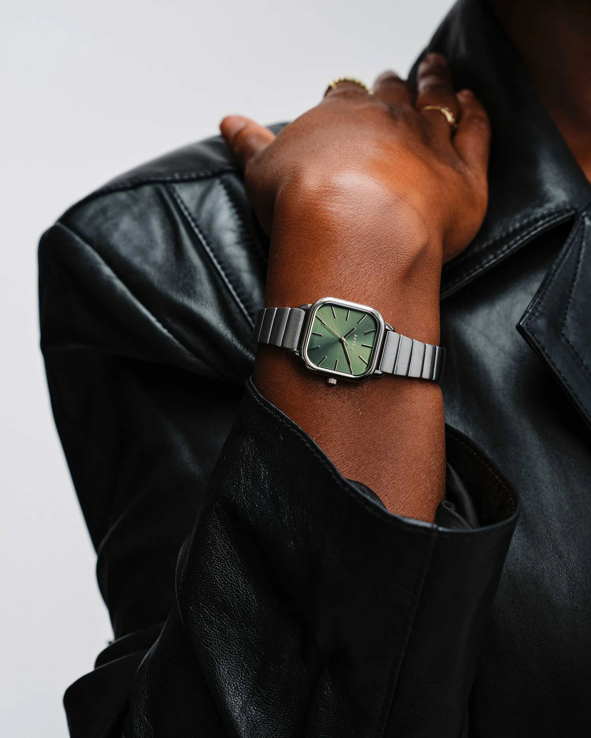 Breda Esther Unisex Watch of Silver/Moss Stainless Steel, 26mm, 1735A