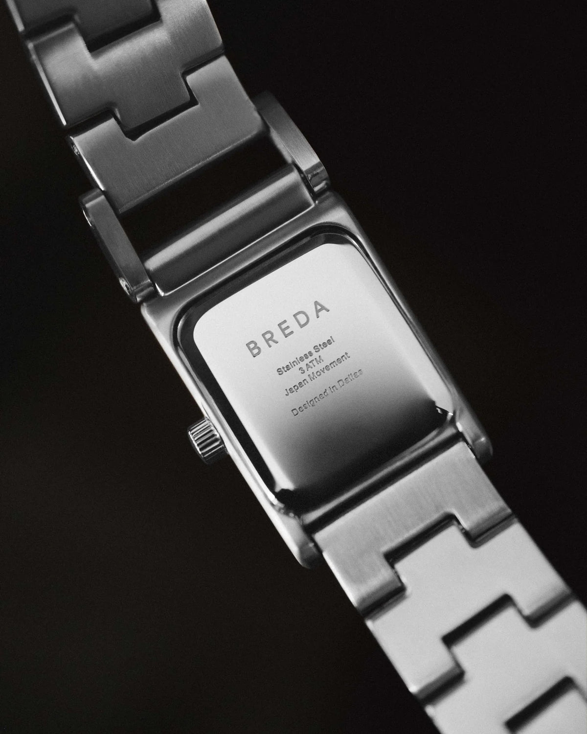Breda Revel Unisex Watch of Silver/Silver/Sky Stainless Steel, 18mm, 1746A