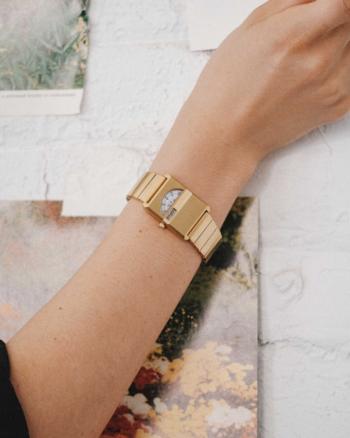 Breda Pulse (Tandem) Unisex Watch of Gold Stainless Steel, 26mm, 1747A
