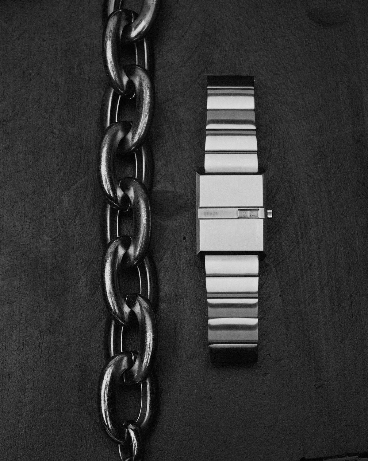 Breda Pulse Unisex Watch of Silver Stainless Steel, 26mm, 1750B
