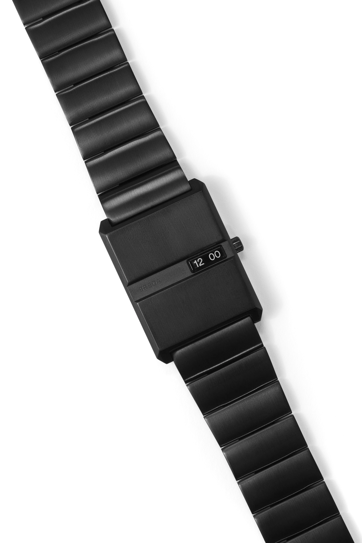 Breda Pulse Unisex Watch of Black Plated Stainless Steel, 26mm, 1750C