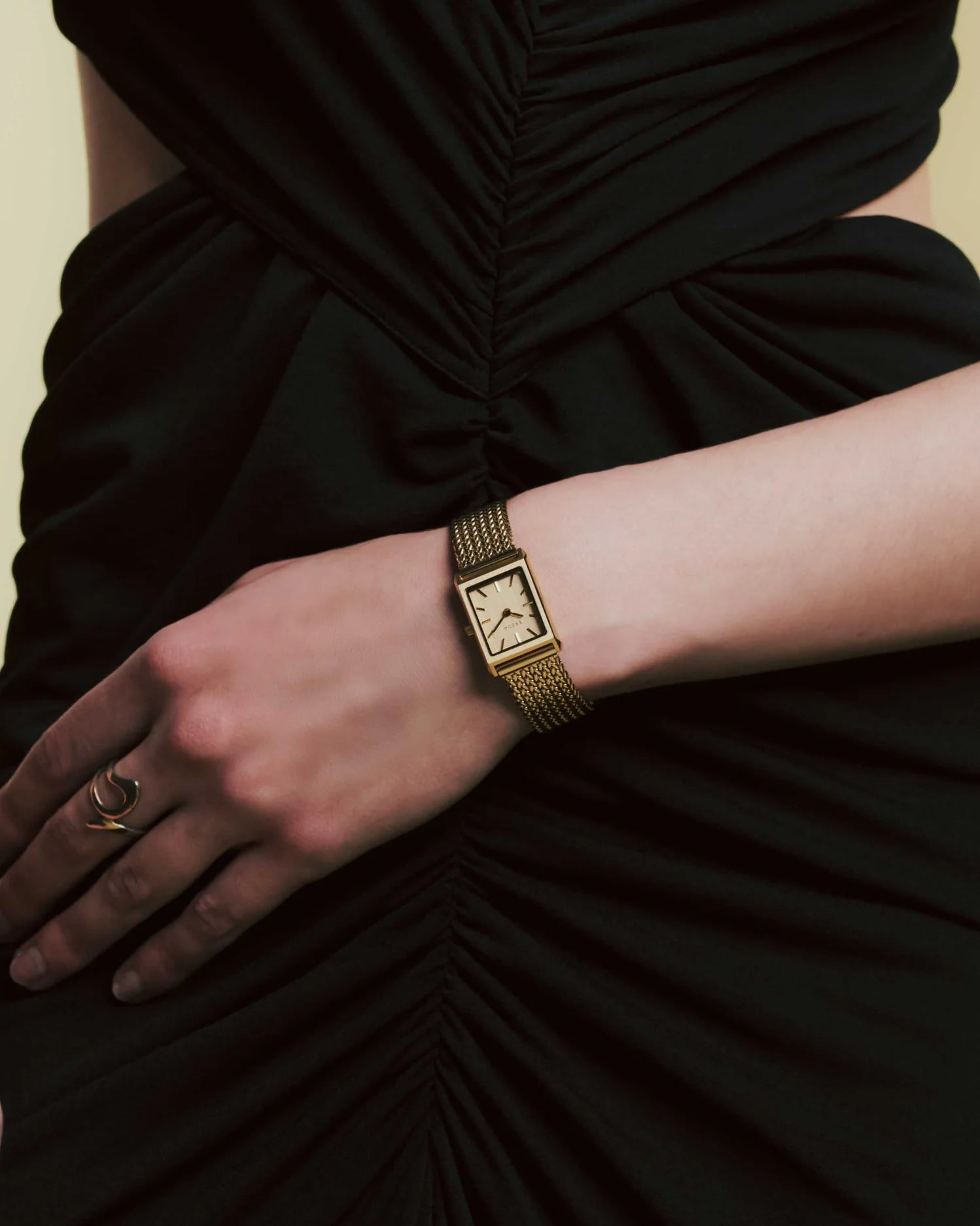Breda Virgil (Tethered) Small Unisex Watch of Gold/Red Stainless Steel/Thermoplastic Polyurethane, 20mm, 1758A