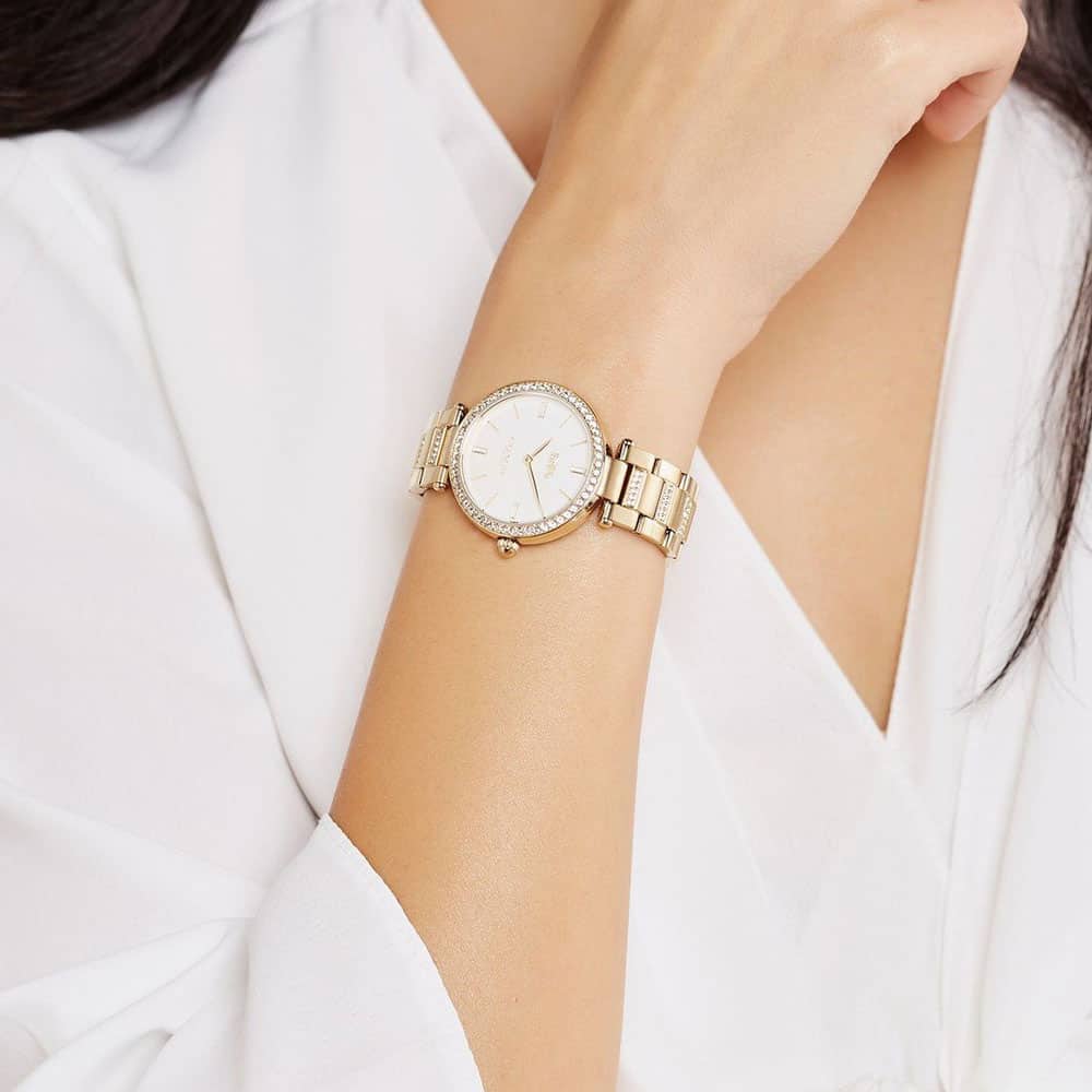 Coach Park Ladies Watch of Gold Stainless Steel/Bracelet, 34mm, 14503093