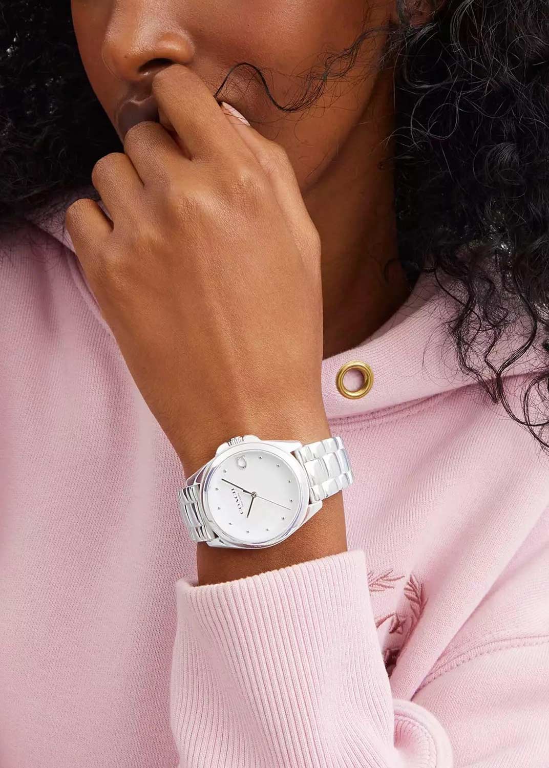 Coach Greyson Ladies Watch of White Ceramic/Bracelet, 36mm, 14504390