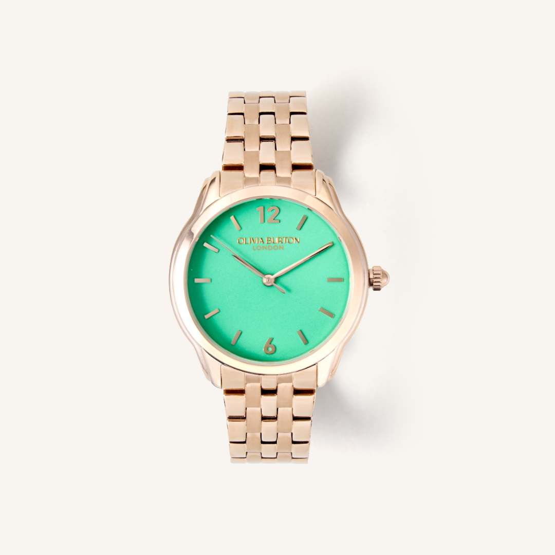 Olivia Burton Watch Celestial Green & Rose Gold-tone Stainless Steel 24000159