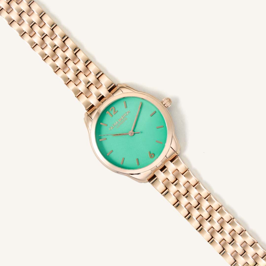 Olivia Burton Watch Celestial Green & Rose Gold-tone Stainless Steel 24000159