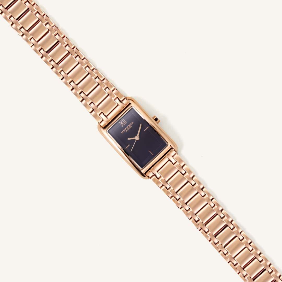 Olivia Burton Watch Grove Midnight Plum & Rose Gold Bracelet 24000196