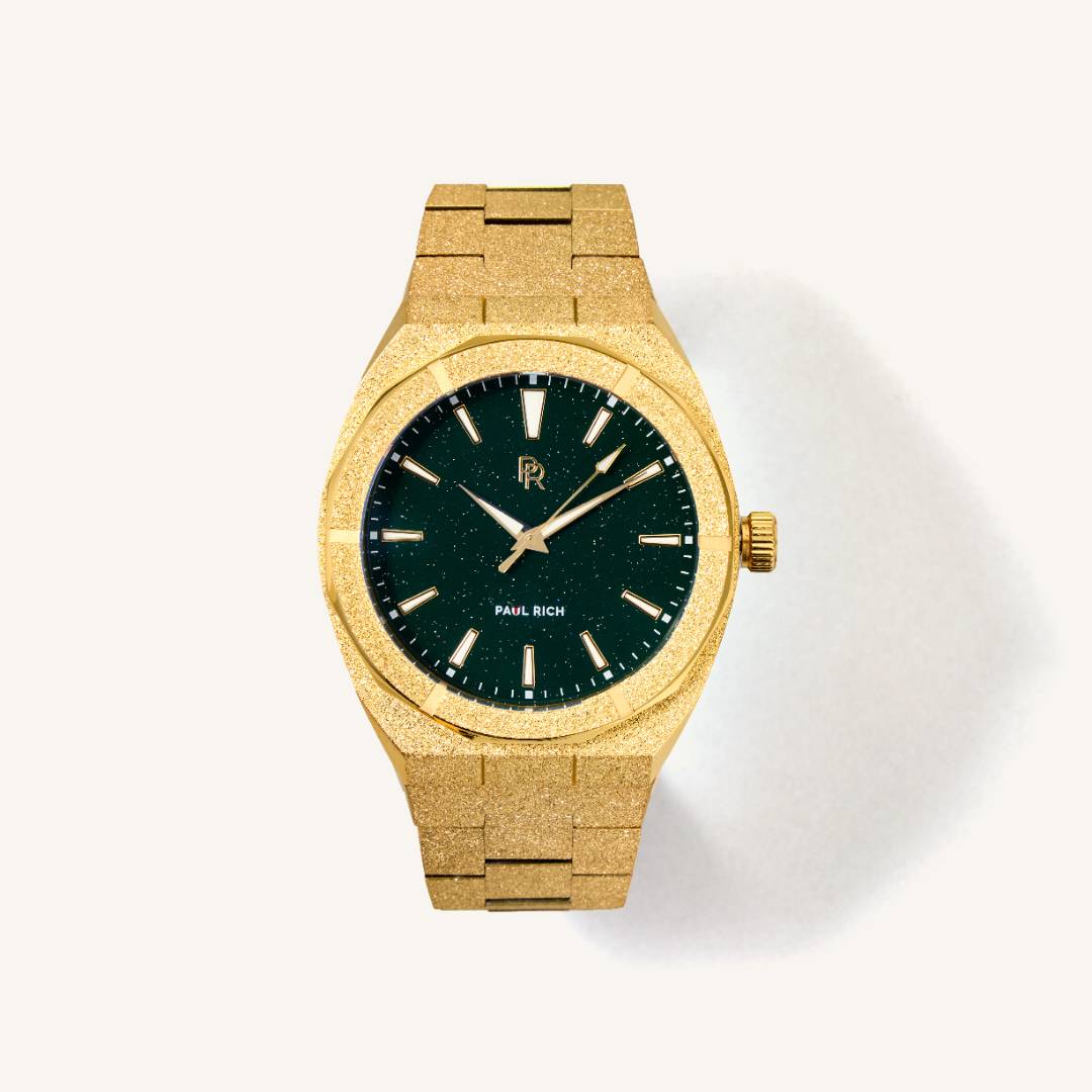 Paul Rich Watch Frosted Star Dust - Green Gold