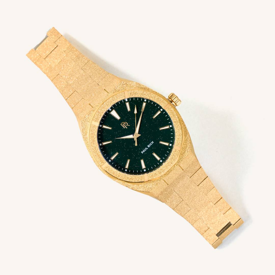 Paul Rich Watch Frosted Star Dust - Green Gold
