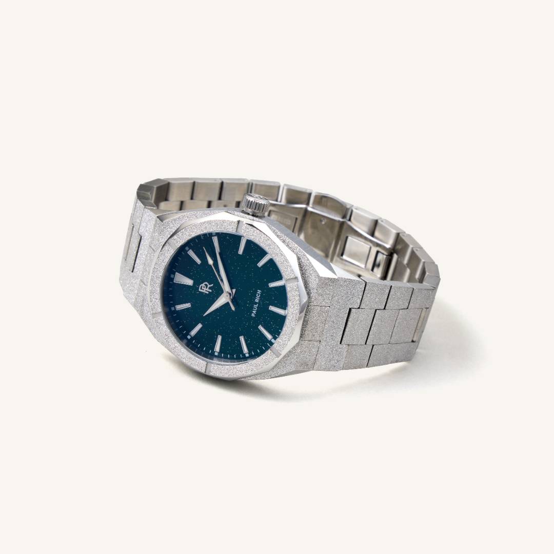 Paul Rich Watch Frosted Star Dust - Green Silver 42mm