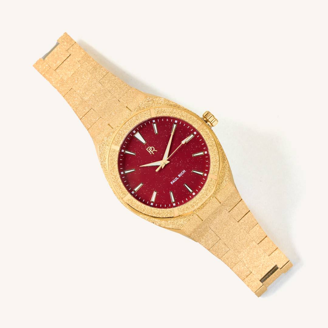 Paul Rich Watch Frosted Star Dust - Red Gold 45mm