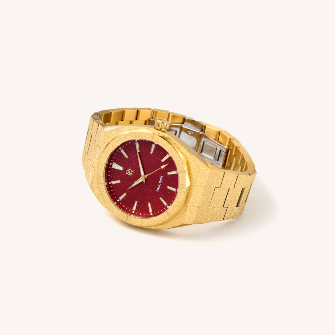 Paul Rich Watch Frosted Star Dust - Red Gold 45mm