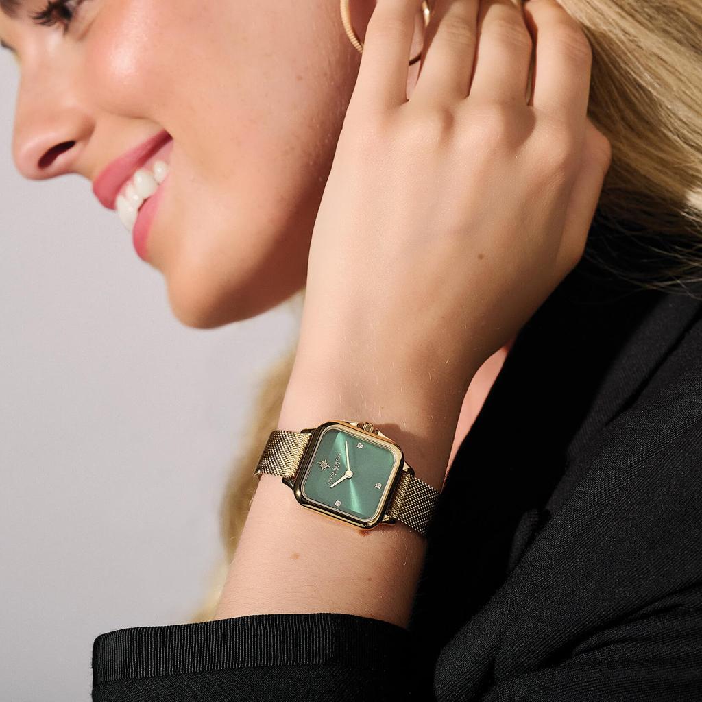 Olivia Burton Grosvenor Ladies Watch of Gold Stainless Steel/Mesh Bracelet, 28mm, 24000087