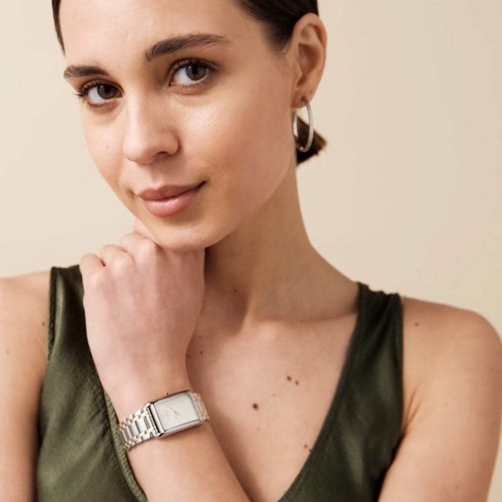 Olivia Burton Grove (Classic) Ladies Watch of Two-Tone Stainless Steel/Bracelet, 23mm, 24000197